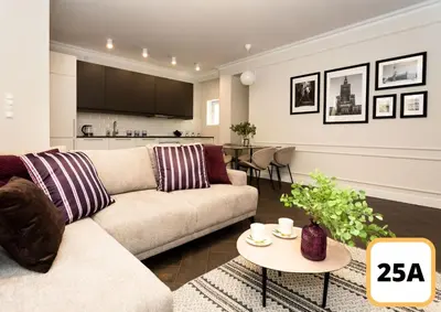 Część wypoczynkowa w obiekcie Sienna 41 Boutique Warsaw Apartments