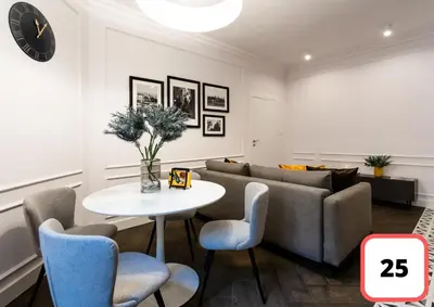 Część wypoczynkowa w obiekcie Sienna 41 Boutique Warsaw Apartments