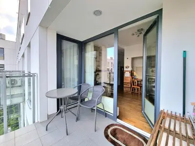 Balkon lub taras w obiekcie Wilanow Apartment