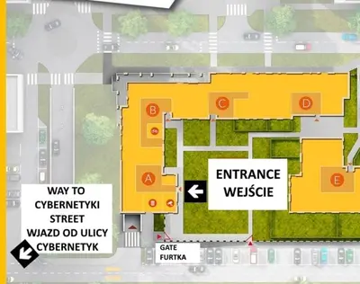 Plan piętra w obiekcie DOMOTEL MOKOTÓW