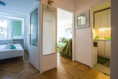 Łóżko lub łóżka w pokoju w obiekcie Sleep in Warsaw