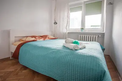 Łóżko lub łóżka w pokoju w obiekcie Sleep in Warsaw