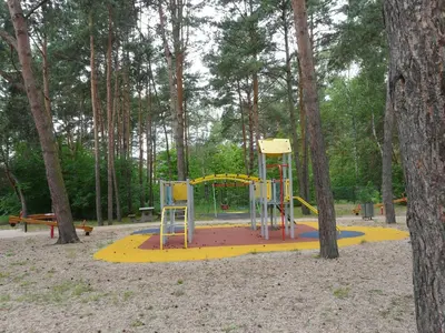 Plac zabaw dla dzieci w obiekcie Sosnowy apartament