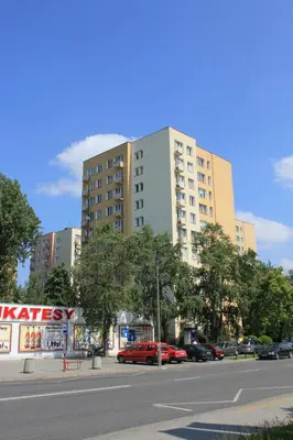 Budynek, w którym mieści się apartament