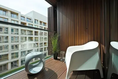 Część wypoczynkowa w obiekcie ApartHotel Kolejowa Apartamenty