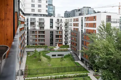 Budynek, w którym mieści się apartament