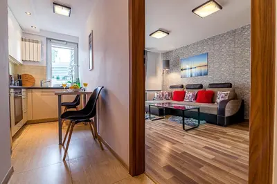 Kuchnia lub aneks kuchenny w obiekcie Panska 3 - Apartment with Balcony by Noclegi Renters