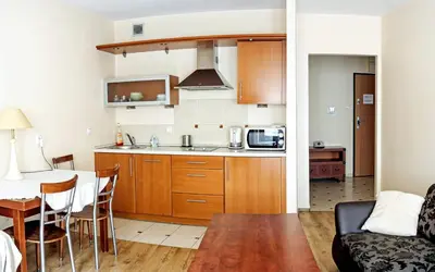 Kuchnia lub aneks kuchenny w obiekcie Szucha Apartments