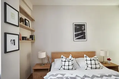 Łóżko lub łóżka w pokoju w obiekcie Noctis Apartment Tamka