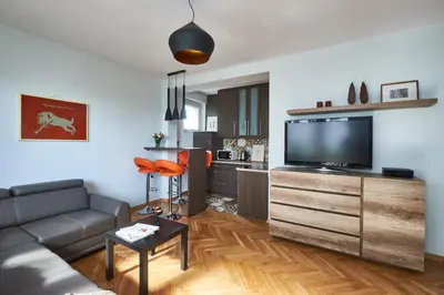 Kuchnia lub aneks kuchenny w obiekcie Noctis Apartment Tamka