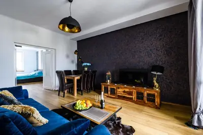 Część wypoczynkowa w obiekcie Blue House Warsaw Center