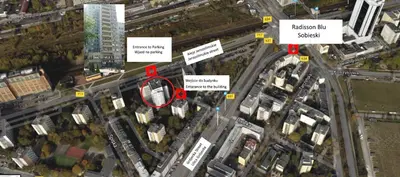 Plan piętra w obiekcie DOMOTEL Aleje Jerozolimskie