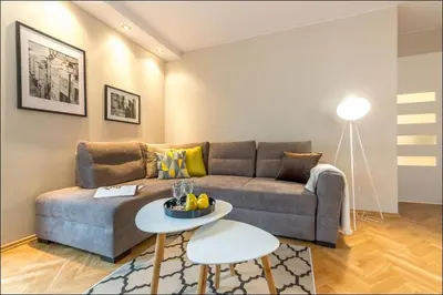 Część wypoczynkowa w obiekcie Chmielna Warsaw Cental Station P&O Serviced Apartments