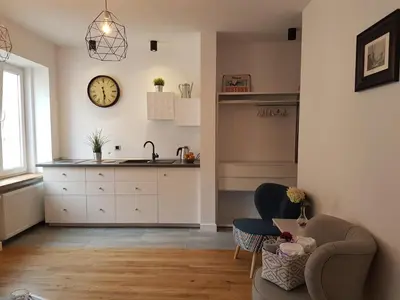 Kuchnia lub aneks kuchenny w obiekcie Apartament Bednarska Old Town