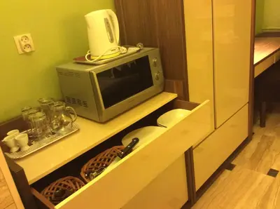 Kuchnia lub aneks kuchenny w obiekcie mika rooms Raclawicka 144 & Wislicka 3 Studio - Adults Only