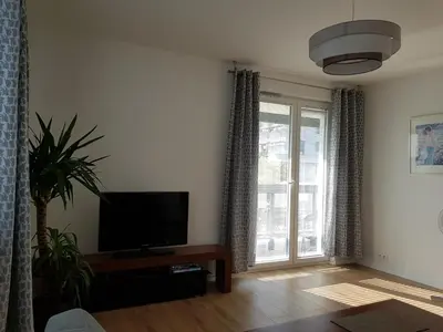 Telewizja i/lub zestaw kina domowego w obiekcie Hennela Apartment