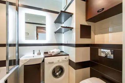 Łazienka w obiekcie MG Apartments Siedmiogrodzka