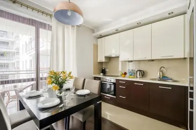 Kuchnia lub aneks kuchenny w obiekcie MG Apartments Siedmiogrodzka