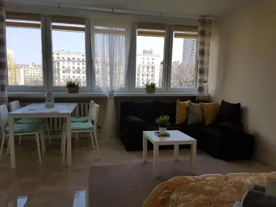 Część wypoczynkowa w obiekcie A.G-Apartamenty Warszawa Centrum