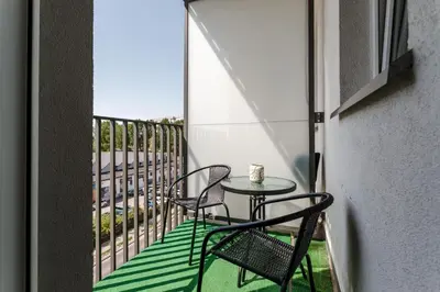 Balkon lub taras w obiekcie Chill Apartments Mokotow Business Park