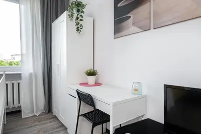 Telewizja i/lub zestaw kina domowego w obiekcie Rose Corner Rozana In the heart of old Mokotow