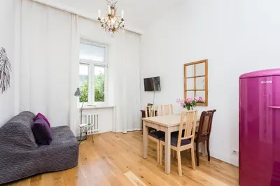 Telewizja i/lub zestaw kina domowego w obiekcie Sawa Apartment