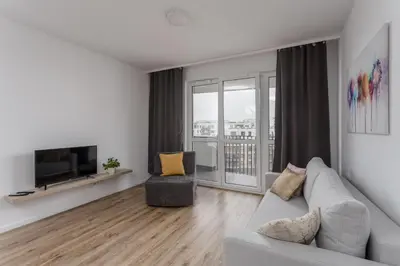 Telewizja i/lub zestaw kina domowego w obiekcie Chill Apartments Central Park