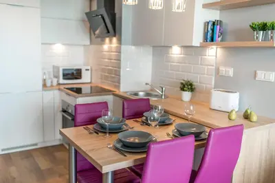 Kuchnia lub aneks kuchenny w obiekcie P&O Apartments Ordona 2