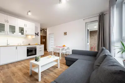 Kuchnia lub aneks kuchenny w obiekcie Waw - Apartamenty Wilanów I