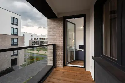 Balkon lub taras w obiekcie Waw - Apartamenty Wilanów I