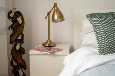 Łóżko lub łóżka w pokoju w obiekcie P&O Apartments Marconich 1 Wilanow