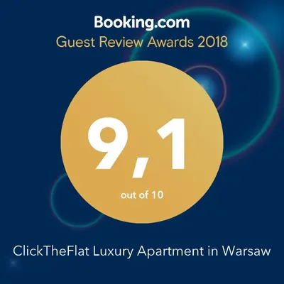 Certyfikat, podpis lub inny dokument wystawiony w obiekcie ClickTheFlat Luxury Apartment in Warsaw