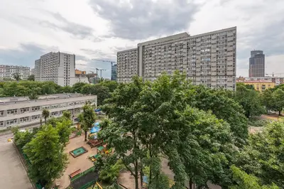 Budynek, w którym mieści się apartament