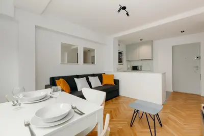 Kuchnia lub aneks kuchenny w obiekcie ShortStayPoland Jana Pawła (B27)