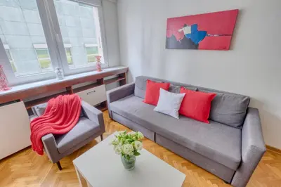 Część wypoczynkowa w obiekcie Noctis Apartment Śliska
