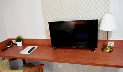 Telewizja i/lub zestaw kina domowego w obiekcie Hotel Złote Dęby