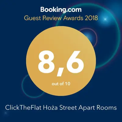 Certyfikat, podpis lub inny dokument wystawiony w obiekcie ClickTheFlat Hoża Street Apart Rooms