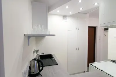 Łóżko lub łóżka w pokoju w obiekcie Centrum dla 1-4 os.