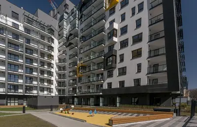 Budynek, w którym mieści się apartament
