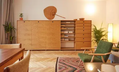 Część wypoczynkowa w obiekcie Warsaw Concierge Saska Studio