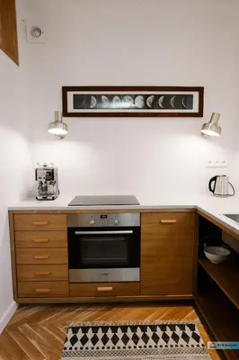 Kuchnia lub aneks kuchenny w obiekcie Warsaw Concierge Saska Studio