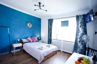 Łóżko lub łóżka w pokoju w obiekcie Gaba studio