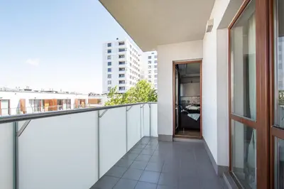 Balkon lub taras w obiekcie MG Apartments Giełdowa