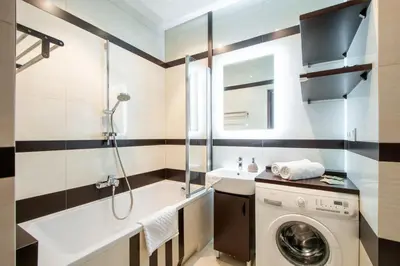 Łazienka w obiekcie MG Apartments Giełdowa