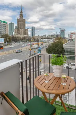 Balkon lub taras w obiekcie GLAM APARTMENTS city center