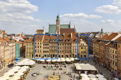 Widok na miasto Warszawa z tego aparthotelu