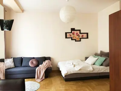 Część wypoczynkowa w obiekcie Sienna 93 - cozy studio by Homeprime