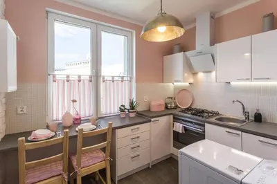 Kuchnia lub aneks kuchenny w obiekcie Apartament MODERN SCANDI Waszyngtona