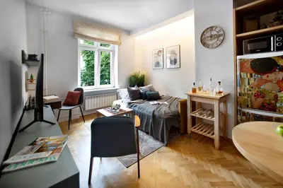 Część wypoczynkowa w obiekcie OCHOTA P&O Serviced Apartments