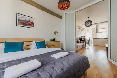 Część wypoczynkowa w obiekcie Chmielna 73 P&O Serviced Apartments